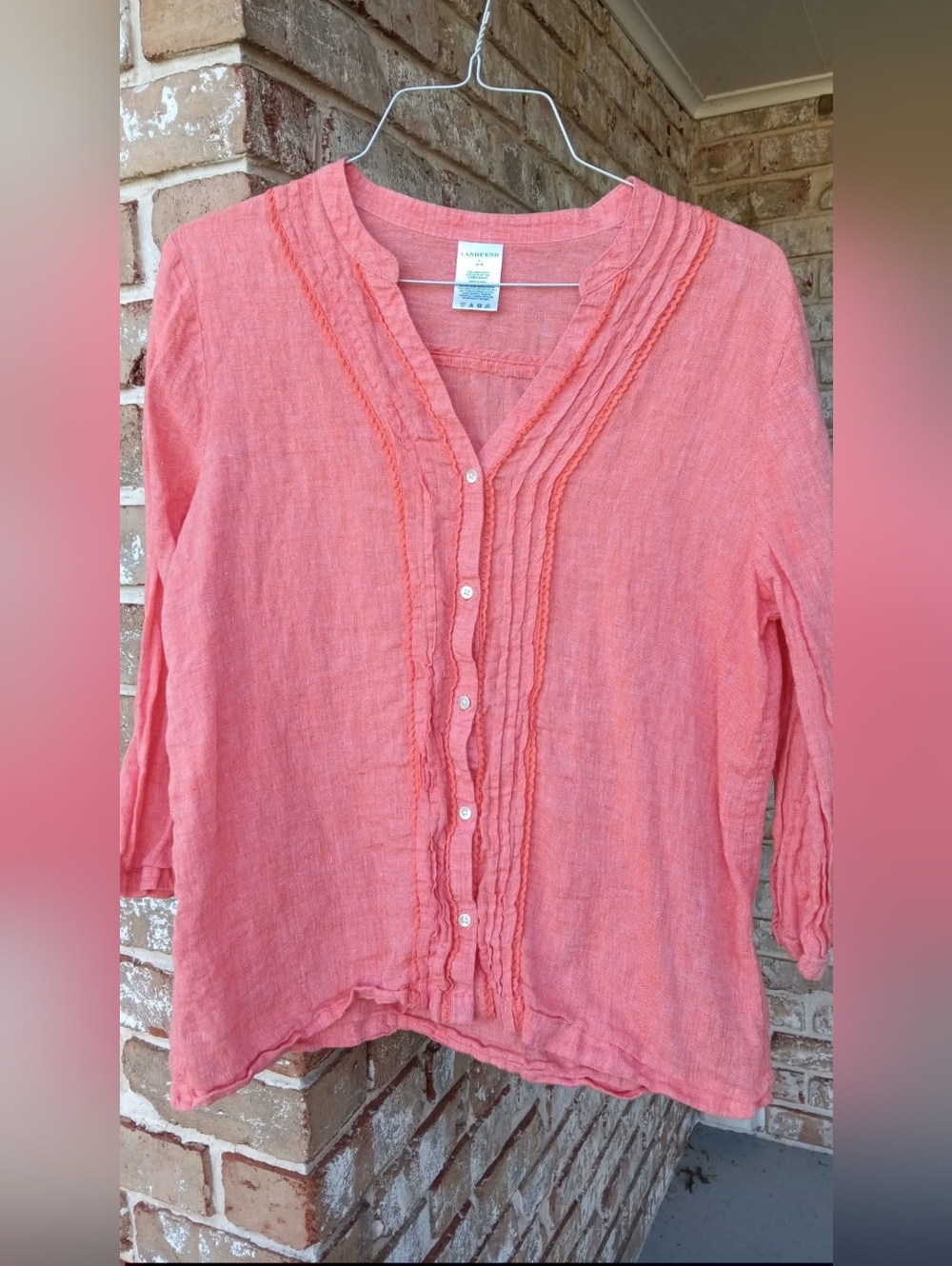 Lands End Linen Button Down